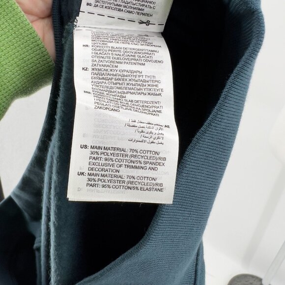 Adidas Blue Half-Zip Pullover Sweatshirt XL Extra Large Mens Cotton/Polyester Bl - Picture 6 of 8